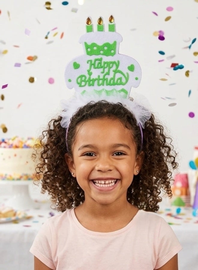 Birthday Candles Headband For Kids Party One Size Multi Color - Image 3