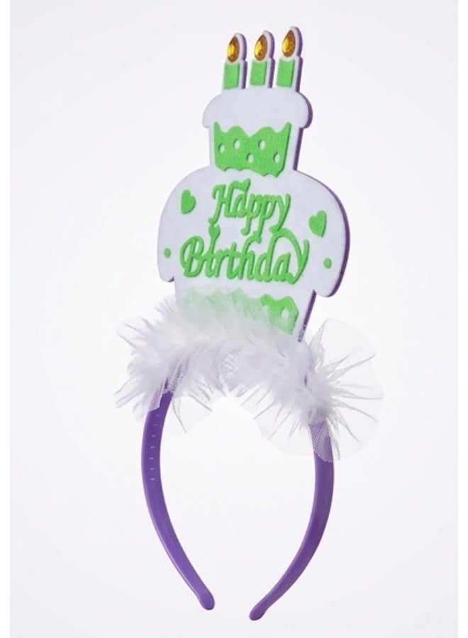 Birthday Candles Headband For Kids Party One Size Multi Color - Image 4