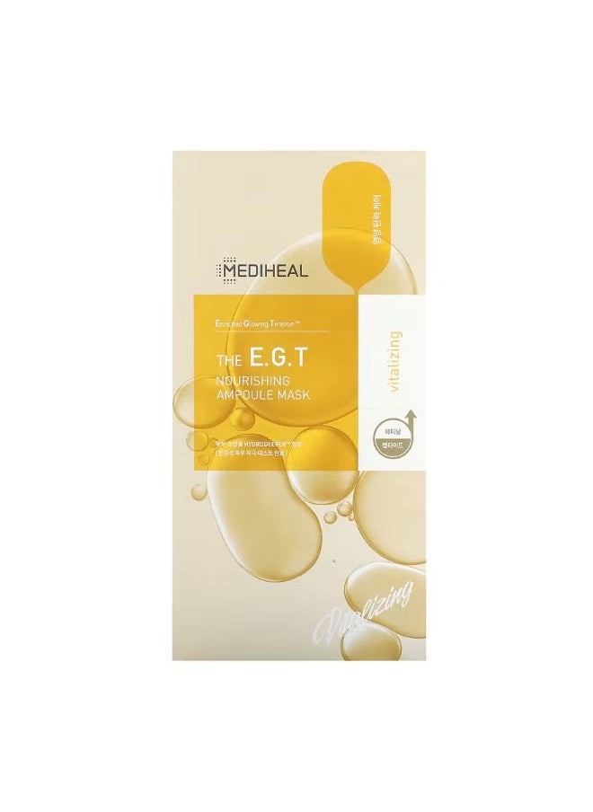 MEDIHEAL The E.G.T Nourishing Ampoule Beauty Mask 10 Sheets 0.91 fl oz 27 ml Each  - Image 1