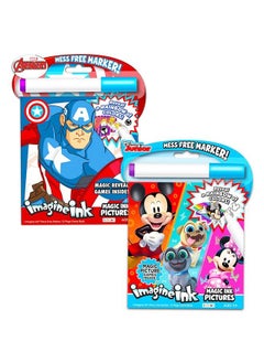 Bendon Publishing Imagine Ink Coloring Book Assorted Set For Boys With Stickers (Bundle Includes 6 No Mess Books Featuring Cars Mickey Mouse And More)  - Image 5