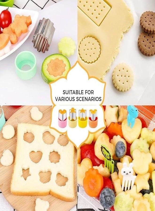 SRN ENTERPRISE Fruit Cutters Shapes for Kids, Cookie Cutters Set, Stainless Steel, Sandwich Cutter, Pastry Mold, Baking Food Decoration, 24 Pieces - Image 5
