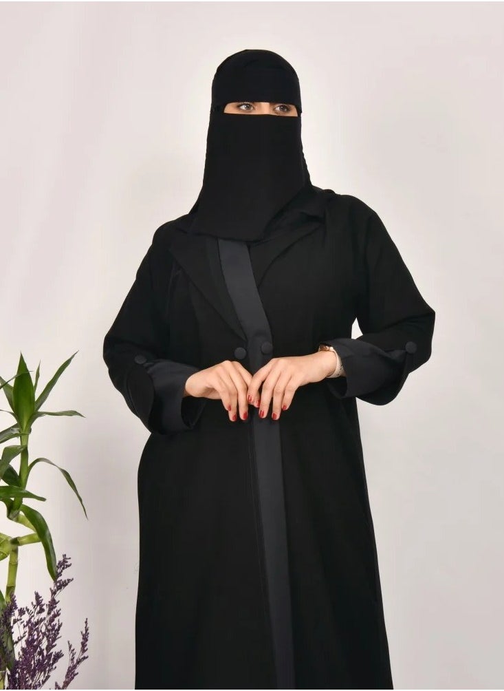 Classic Kaaf Abaya - Black Button Formal - pzsku/ZC5941CF812B20A107B4FZ/45/_/1728373317/4a45eec6-416c-4fdf-8335-d291f9fe0fd1