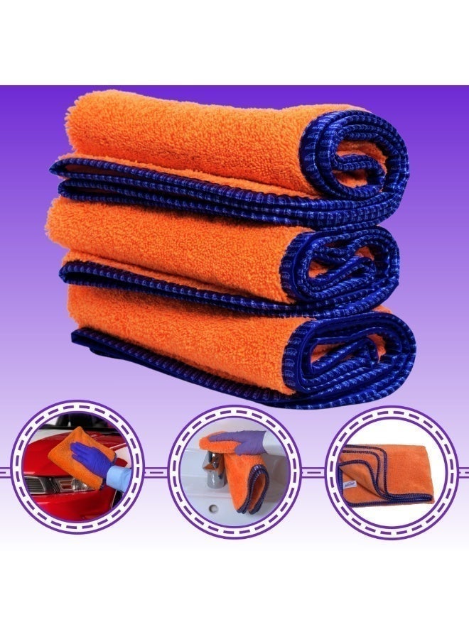 MOTRK cleaning towel, Microfiber Towels for Cars, MOTRK  , Dual-Sided Car Washing, Drying Towel from No Streaks 60 * 40 Scratches, or Water Spots, Quick Effortless Dry Car cleaning - Image 4