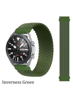 Generic SOLO Braided Fabric Band 22MM for Samsung Galaxy Watch 3 45mm/Huawei Watch GT3 46mm/GT2E/GT 46mm/GT2 Pro/GT2 46mm/Honor Magic Watch2 46mm/Amazfit GTR 4/GTR3/3 (medium, Green)  - Image 2