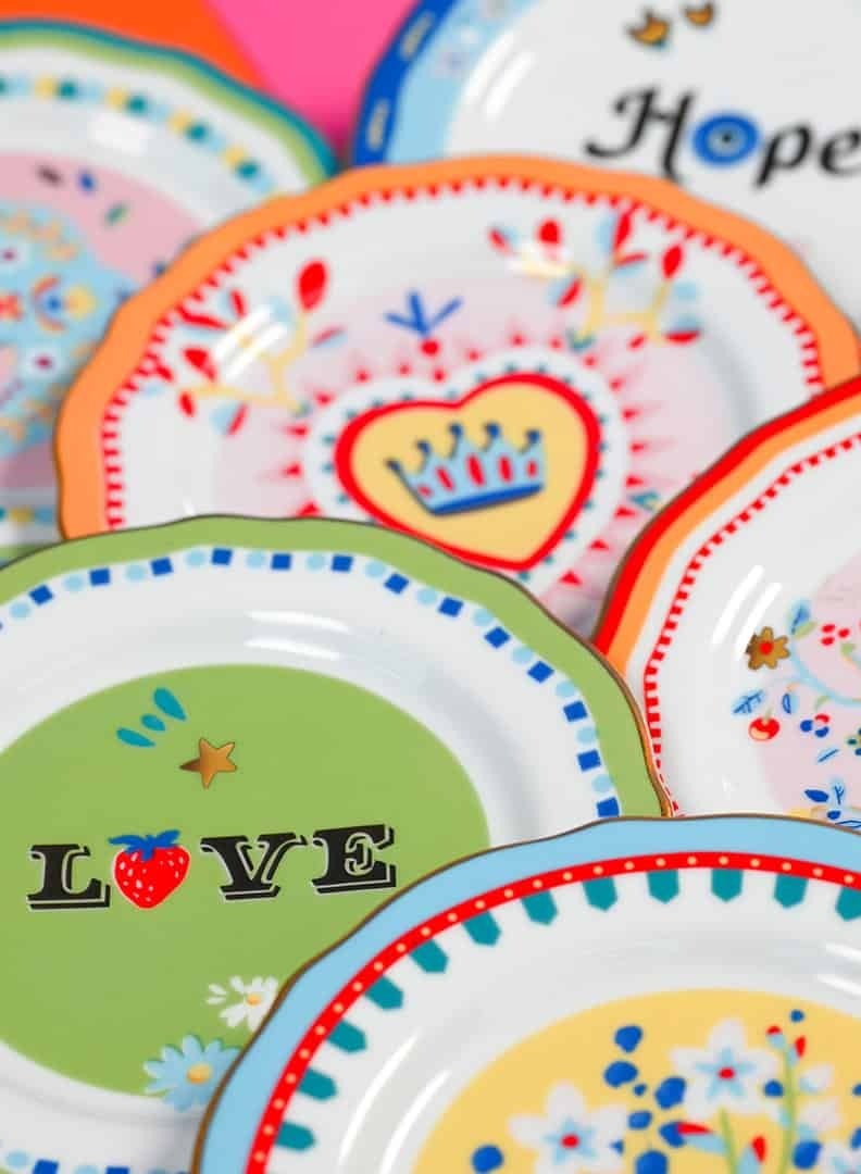 Baci Milano Mamma Mia Porcelain Dinner Plate 28 cm Flower - Image 5