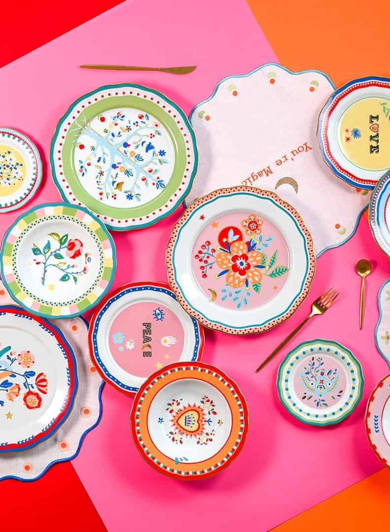 Baci Milano Mamma Mia Porcelain Dinner Plate 28 cm Flower - Image 3