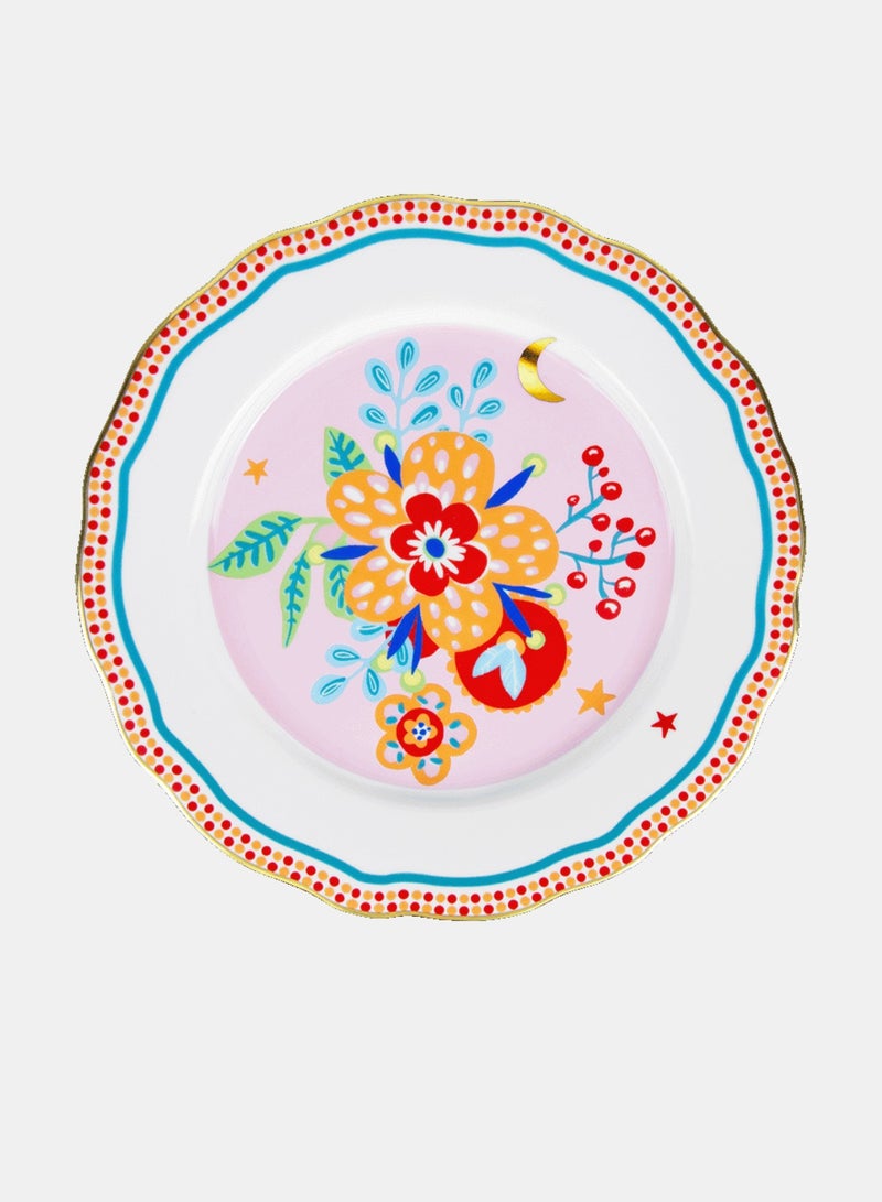 Baci Milano Mamma Mia Porcelain Dinner Plate 28 cm Flower - Image 1