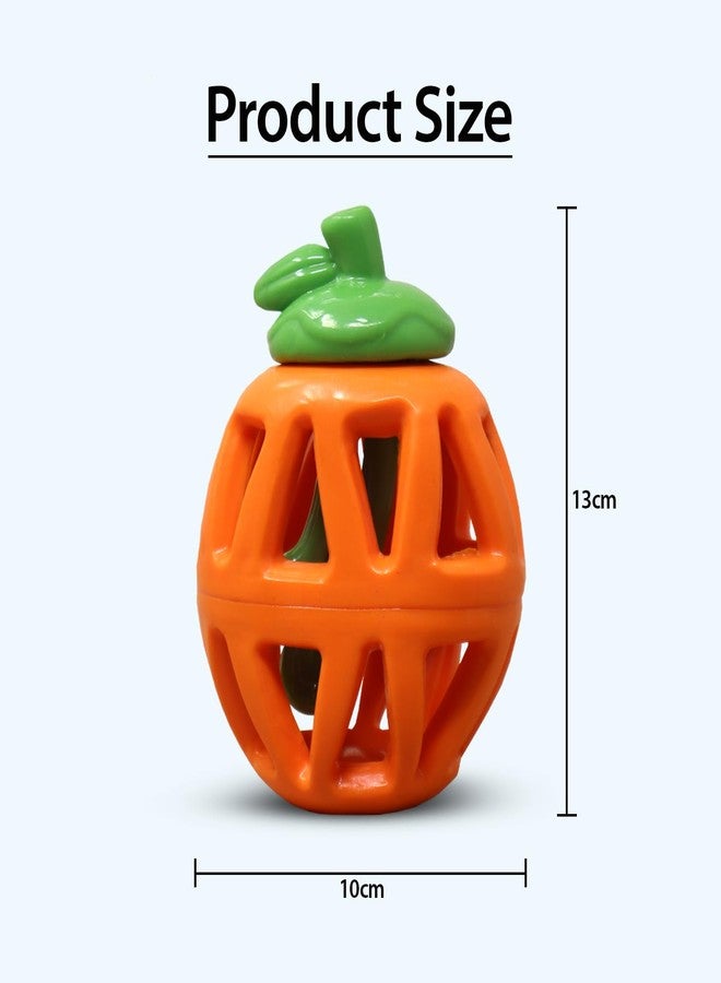 Plushmate x Holy Paws Fruity Bite Dog Treat Dispenser Chew Toy (Orange) for Small Medium Dogs | 2 in 1 Dog Toy | 100% Natural Non-Toxic Rubber | Play, FET - Image 2
