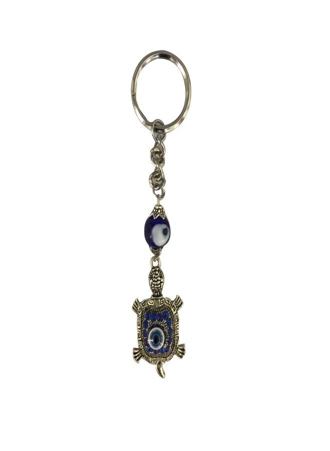Ryme Feng Shui Evil Eye Tortoise Key Chain-Blue - Image 2