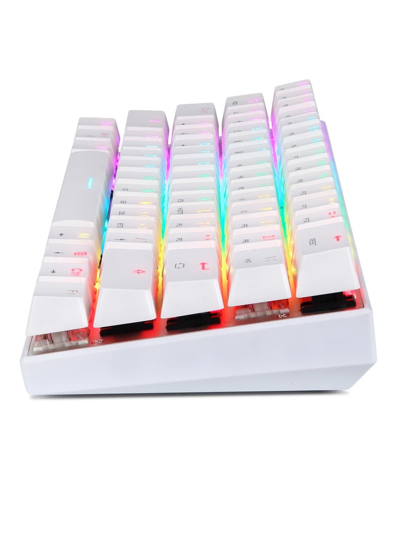 Motospeed - SK62 BT Wireless Gaming Mechanical Keyboard 61 Keys RGB Backlight Red Switch Macro Drive For Laptop PC - Image 1