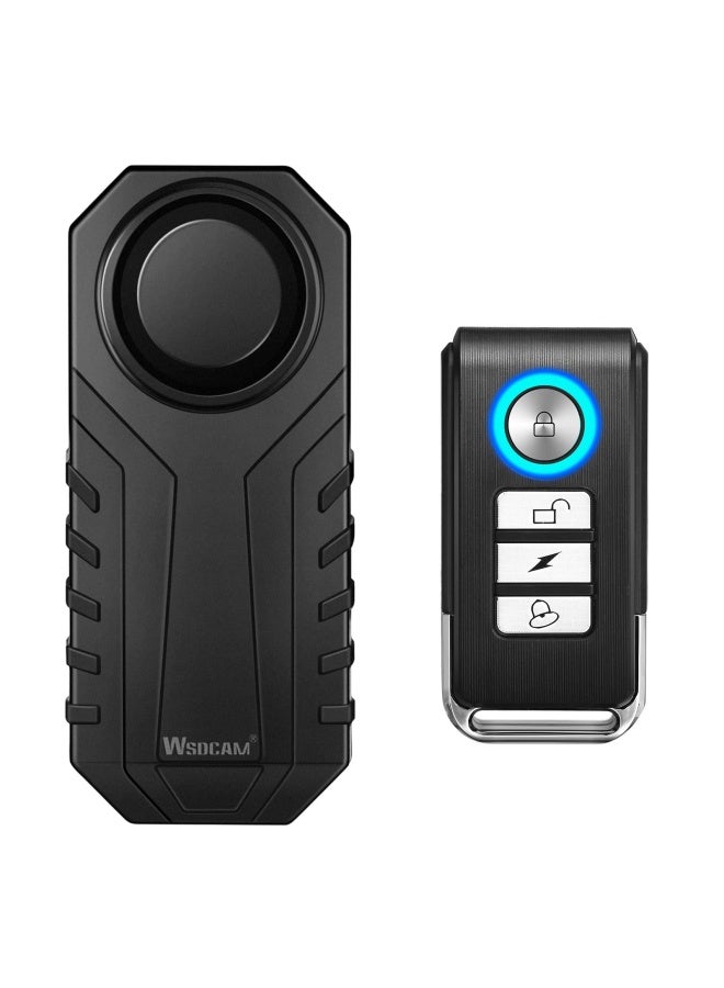 wsdcam 113Db Wireless Anti-Theft Vibration Motorcycle Bicycle Alarm Waterproof Security Cycling Bike Alarm With Remote - Image 1