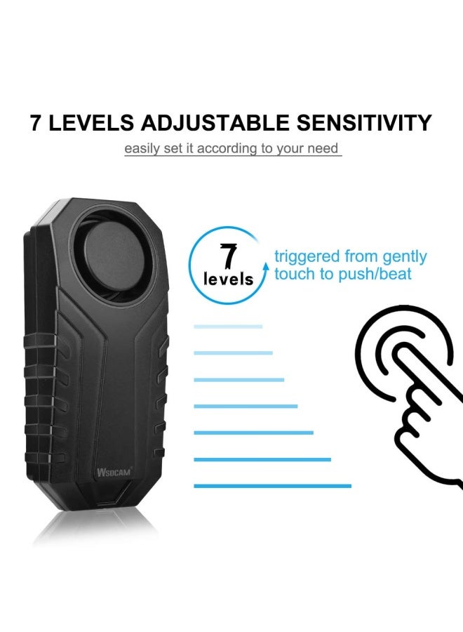 wsdcam 113Db Wireless Anti-Theft Vibration Motorcycle Bicycle Alarm Waterproof Security Cycling Bike Alarm With Remote - Image 4