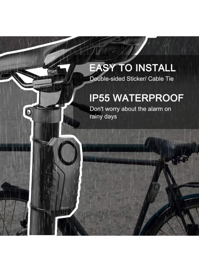 wsdcam 113Db Wireless Anti-Theft Vibration Motorcycle Bicycle Alarm Waterproof Security Cycling Bike Alarm With Remote - Image 3