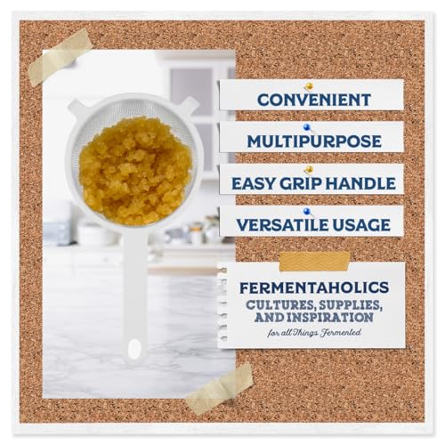 Fermentaholics Nylon Mesh Strainer 2 Pack - Strain Your Wide Mouth Mason Jar Batches - Less Mess, Less Waste - Strain Your Water Kefir Grains - Homebrewing And Kitchen Essential - 2 Strainers - 3" - Image 4
