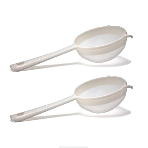Fermentaholics Nylon Mesh Strainer 2 Pack - Strain Your Wide Mouth Mason Jar Batches - Less Mess, Less Waste - Strain Your Water Kefir Grains - Homebrewing And Kitchen Essential - 2 Strainers - 3" - Image 1