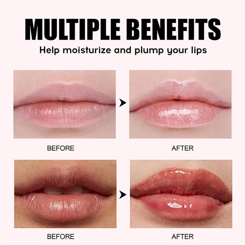 FYEBOO Hydrating Lip Oil Big Brush Head Lip Glaze - Gloss Clear Lip Gloss Oil - Nourishing & Non-Sticky - Long Lasting - Fresh, Clear, Smooth, Oil - Image 5