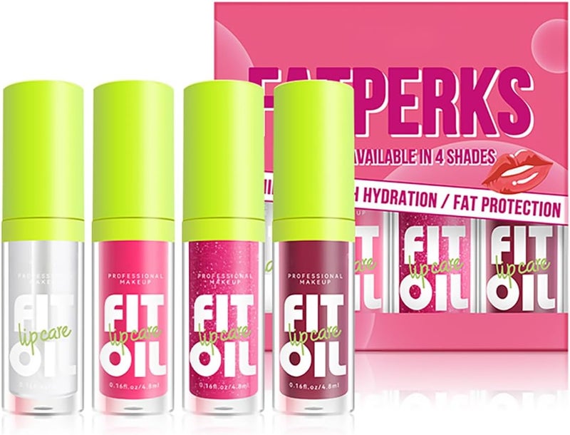 FYEBOO Hydrating Lip Oil Big Brush Head Lip Glaze - Gloss Clear Lip Gloss Oil - Nourishing & Non-Sticky - Long Lasting - Fresh, Clear, Smooth, Oil - Image 1
