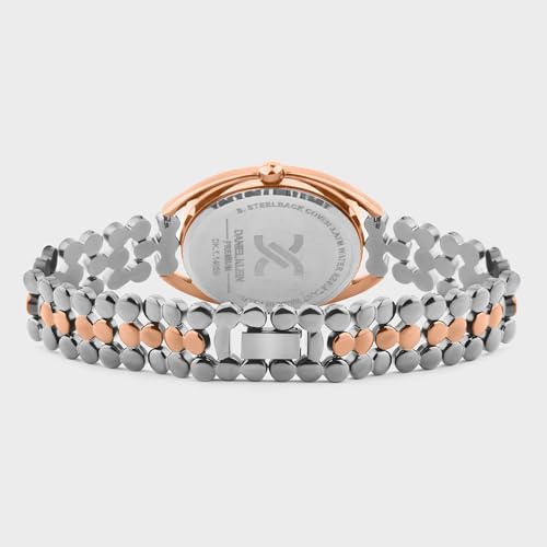 Daniel Klein Analog Silver Sunray Round Dial Two-Tone Metal Strap Water-Resistant Wrist Watch for Women Girls, Ladies DK.1.14020-2 - Image 5
