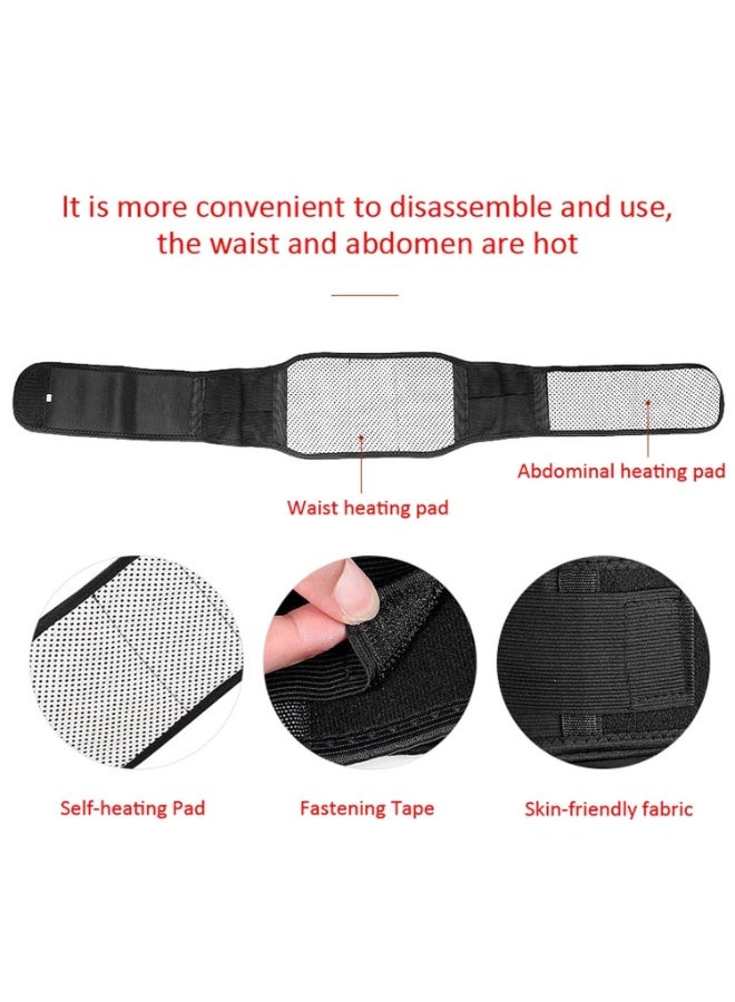 Self-heating magnetic back and waist belt – Double magnetic self-heating belt (for abdomen and back) – High elasticity back support belt with strong support strips – Suitable for weightlifting, long office work, and for relieving menstrual pain – Complete protection for the waist and abdomen – Suitable for men and women (size XL) - Image 2
