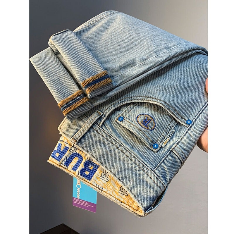 Unisex Classic Denim Jeans Loose Fit Daily Outdoor Wear - Image 3