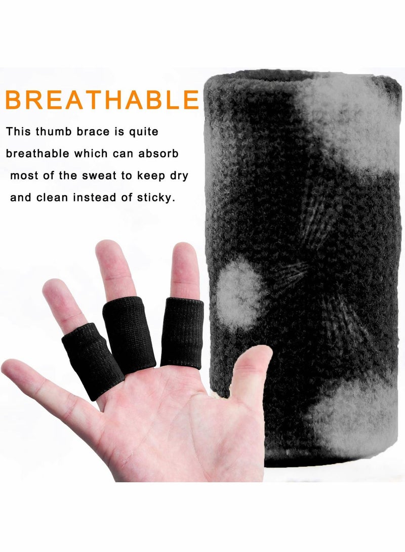 KASTWAVE Finger Sleeves KASTWAVE 10PCS Thumb Splint Brace for Triggger Finger Support Breathable Elastic Finger Tape - Image 3