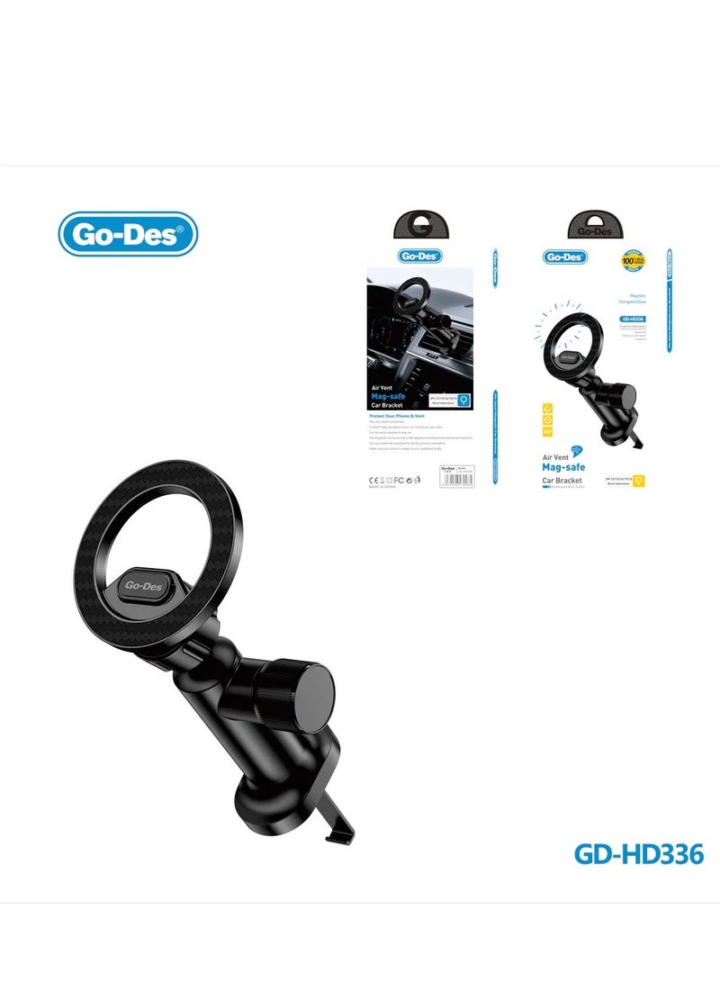 GO-DES HD336 Universal Car Mount Holder for Smartphones and GPS Devices - Image 1