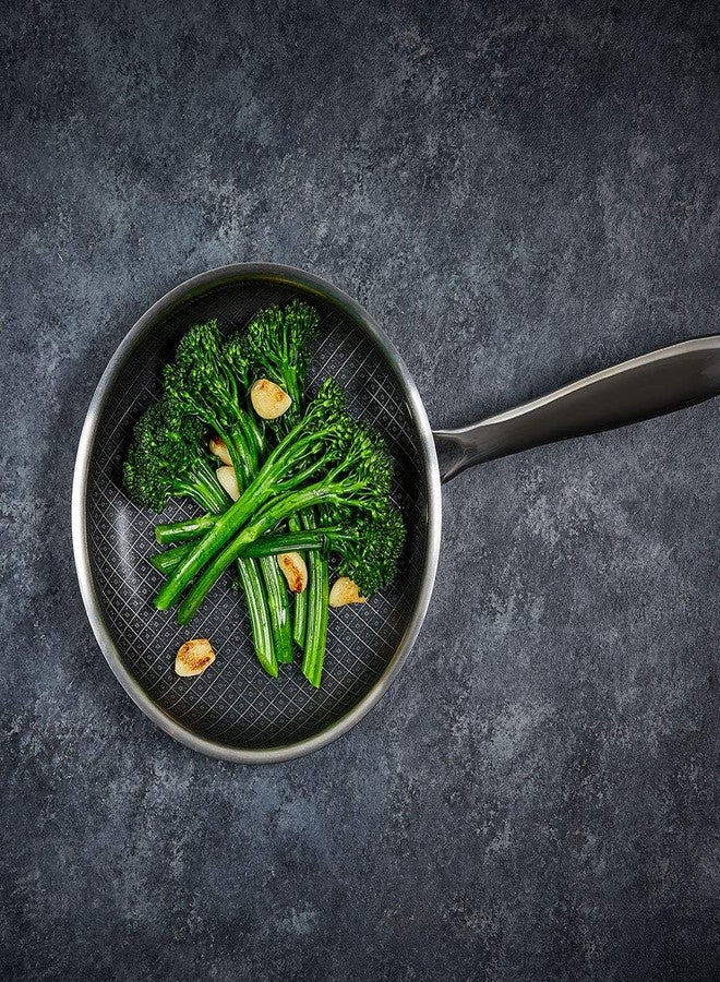 Copper Chef Titan Pan, Try Ply Stainless Steel Non-Stick Frying Pans, 8 Inch Fry Pan with Lid - Image 2