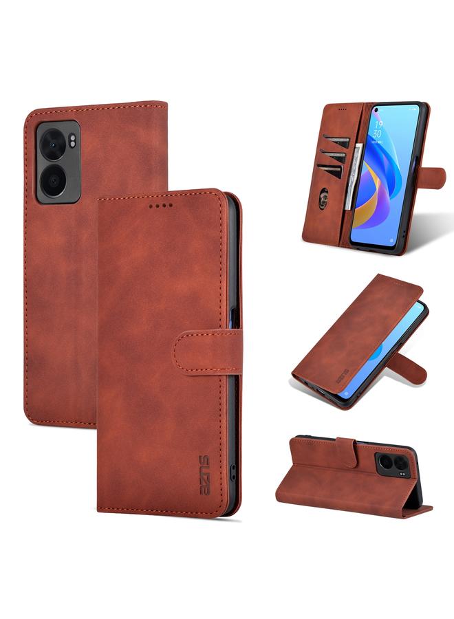 Case For OPPO A57 5G/Realme Q5i/Realme V23 Skin Feel Calf Texture Flip Leather Phone Case