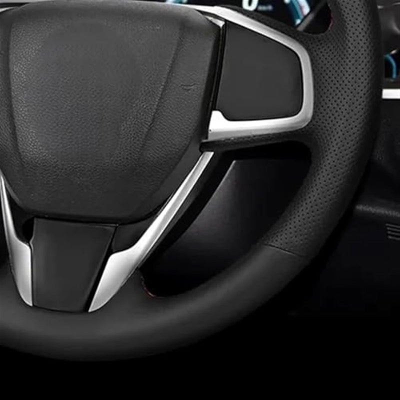 Wivplex Hand-Stitched Steering Wheel Cover for Civic - Image 3