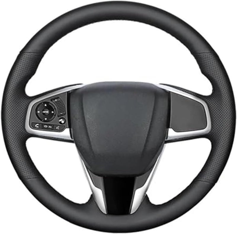 Wivplex Hand-Stitched Steering Wheel Cover for Civic - Image 1