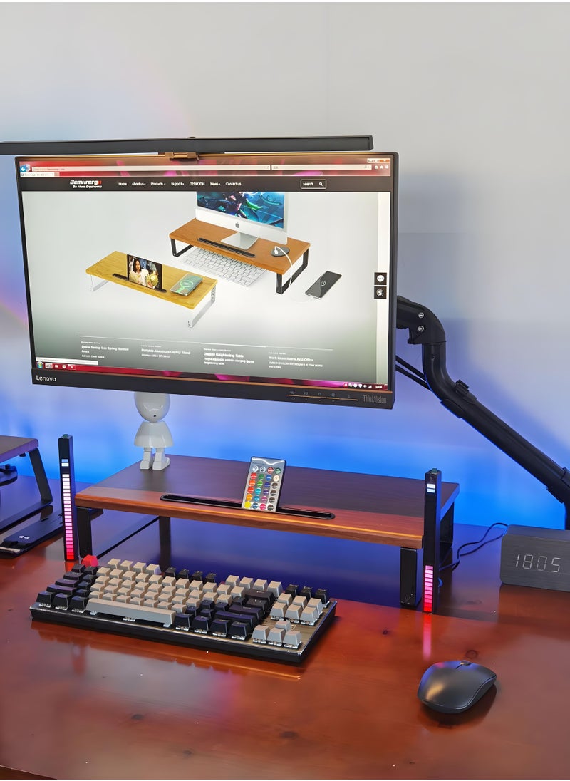 XiuWoo - Monitor Mount Single Arm Stand,Adjustable Spring Monitor Desk Mount Swivel Bracket with Articulating Gas Spring, Fits 17 to 32 Inch Lcd Computer Monitors(Holds up to 0.5-9kg) - Image 1