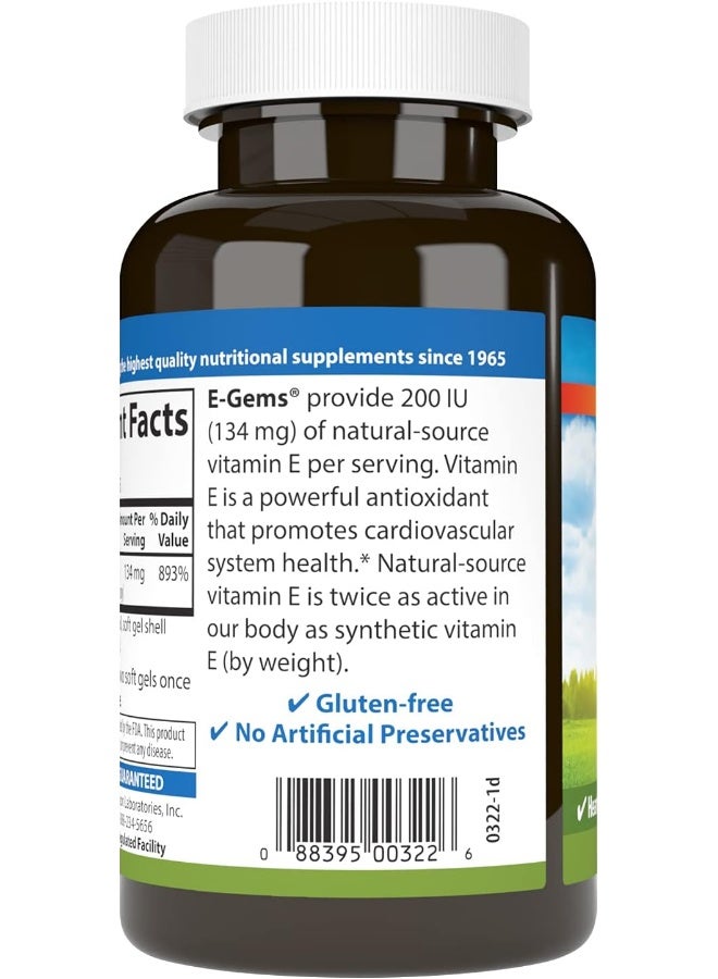 Carlson E-Gems Vitamin E Soft Gels for Optimal Wellness - Image 3