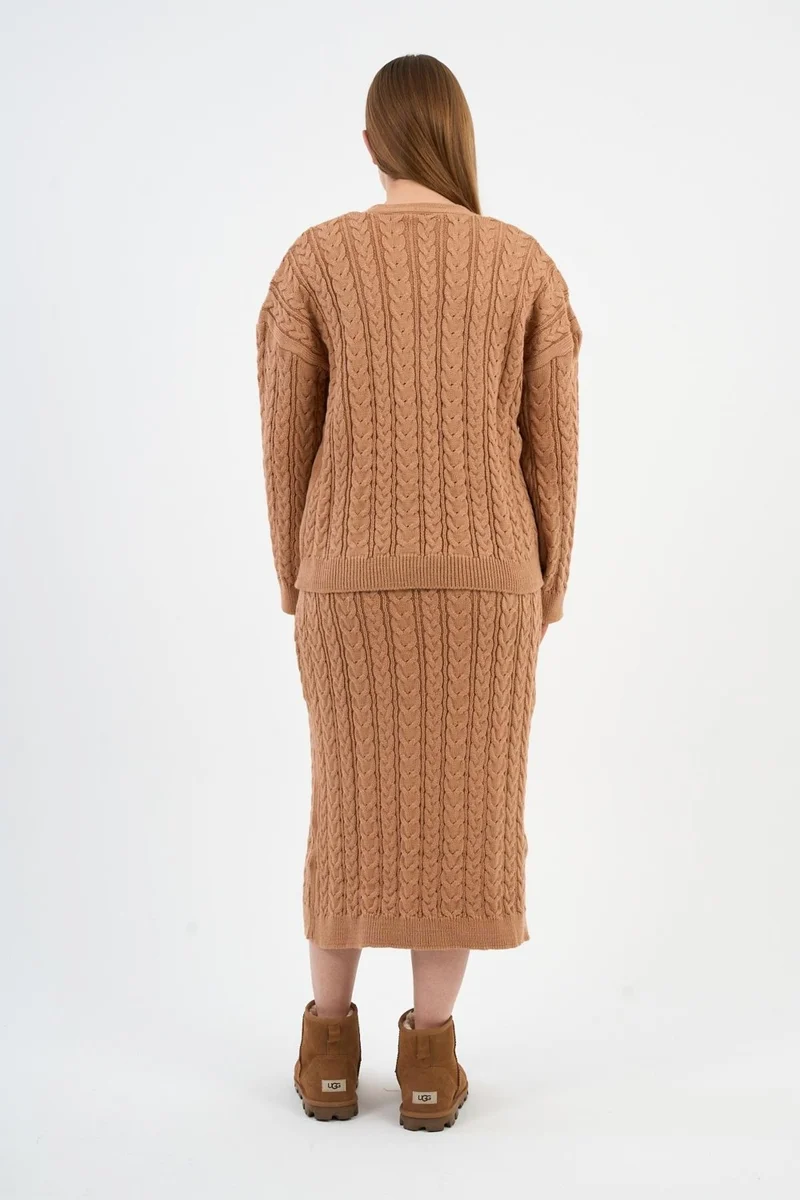 الكسندر جاردي Hair Knitted Cardigan SET (A92432-S)
