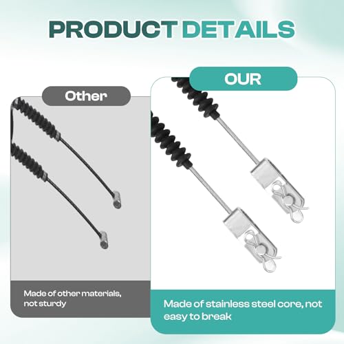 Drive-up Club Car DS Brake Cable Kit Driver and Passenger Side Stainless Steel Core Cable for 1981-1999 1011403 - Image 3