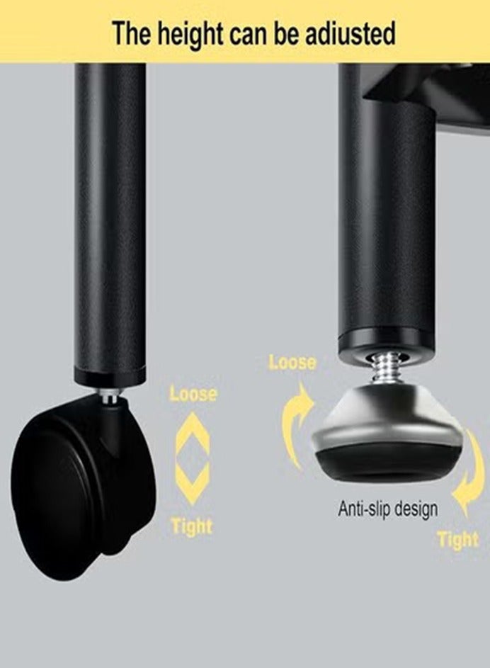 0TO1 TECH 5 Level Kitchen Storage Rack, Adjustable Rolling Storage Rack, Bread Rack, Office Utility Rack (5 Levels) - Image 3