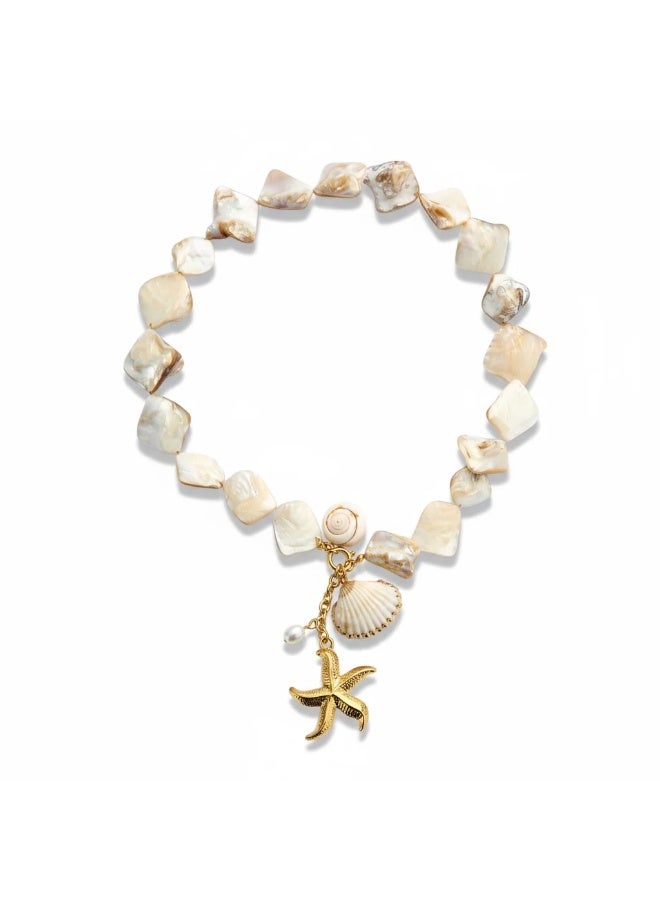 Bariq The Marisol Shell & Starfish Necklace - Tarnish Free - Image 1