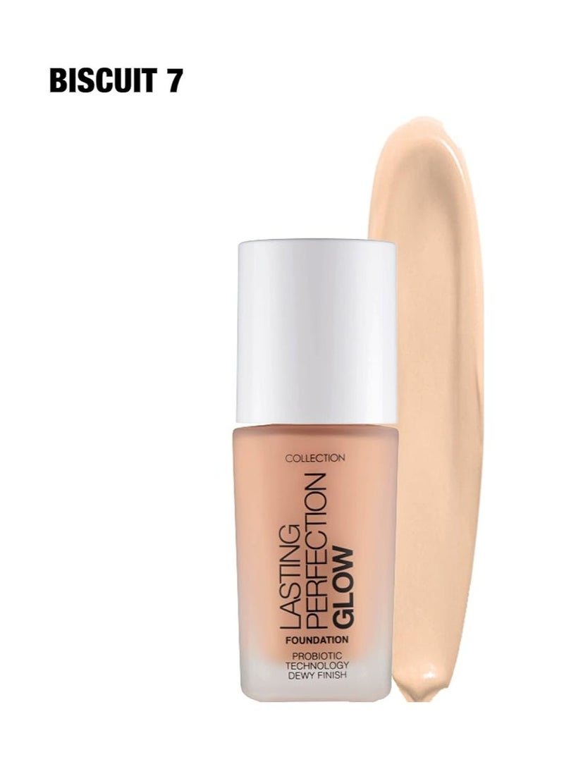 Collection كريم أساس Lasting Perfection Glow Foundation بحجم 27 مل - لون البسكويت - Image 3
