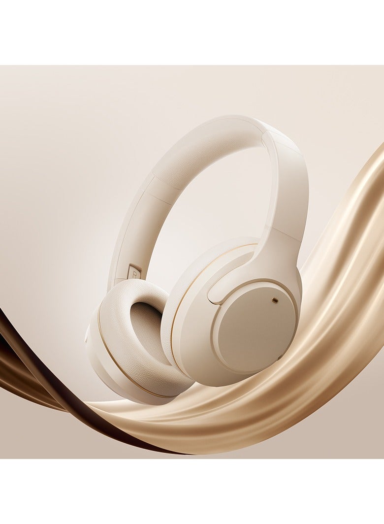 Picun F2 Wireless On-Ear Headphones Pure Bass 46H Battery Speed Charge Fast Usb Type-C Foldable White - Image 2