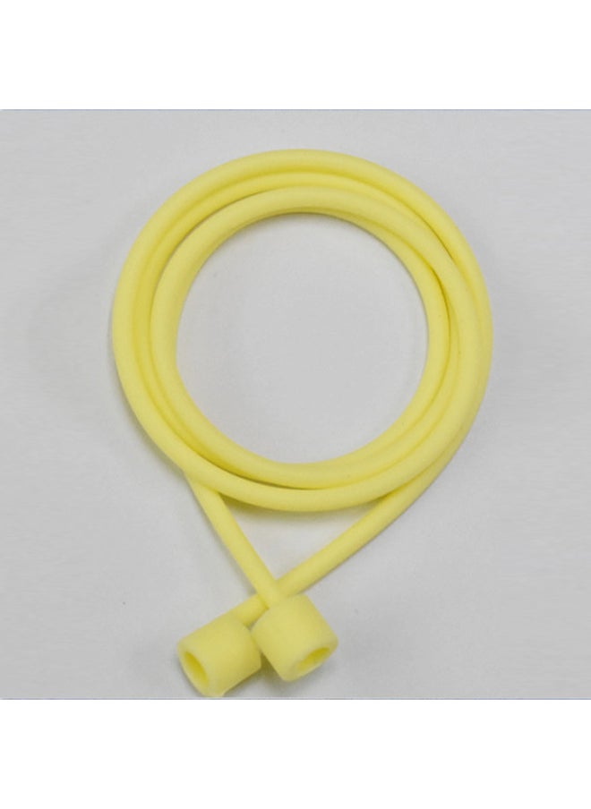 Generic - For Apple Airpods2PRO3 Earphone Anti-lost Rope Millet Huawei Earphone Silicone Lanyard TWS Anti-lost Rope-Color:607C Light Yellow (Classic)-Applicable Model:For Apple Wireless Headphones - Image 1