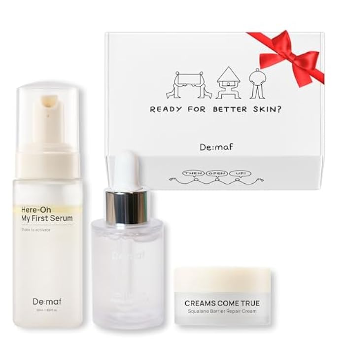 De:maf Welcome Skincare Kit – Bestseller 3-Step Skincare Set for Sensitive Skin & Barrier Care | Travel Size Skincare Gift Set for Mom & Women | Holiday Gift Limited Edition - Image 1