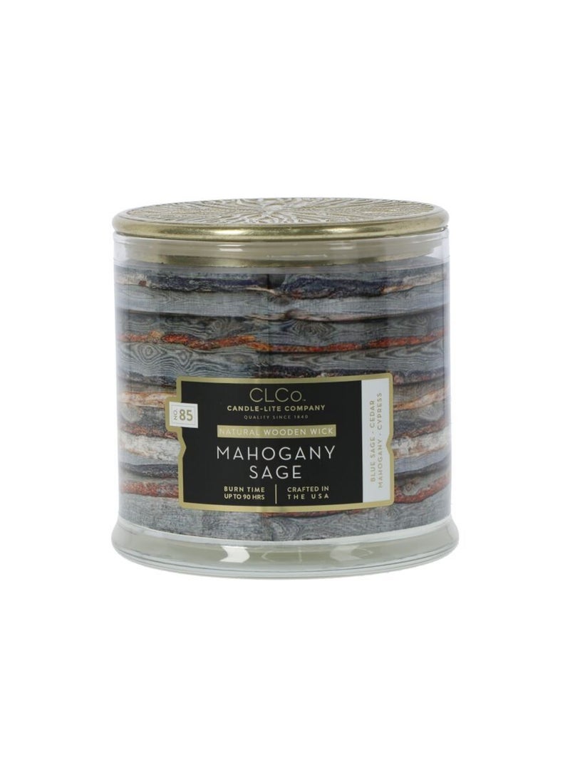 Candle-Lite Company Mahogany Sage Candle Jar - Image 1