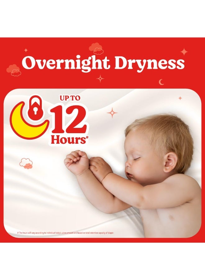Huggies Dry Tape | Adjustable Tape Style Unisex Diapers, Medium (M) Size (7-12 Kgs), Pack of 30*2 | Up To 2X Faster Absorption, Up To 12 Hours Overnight Absorption - Image 2