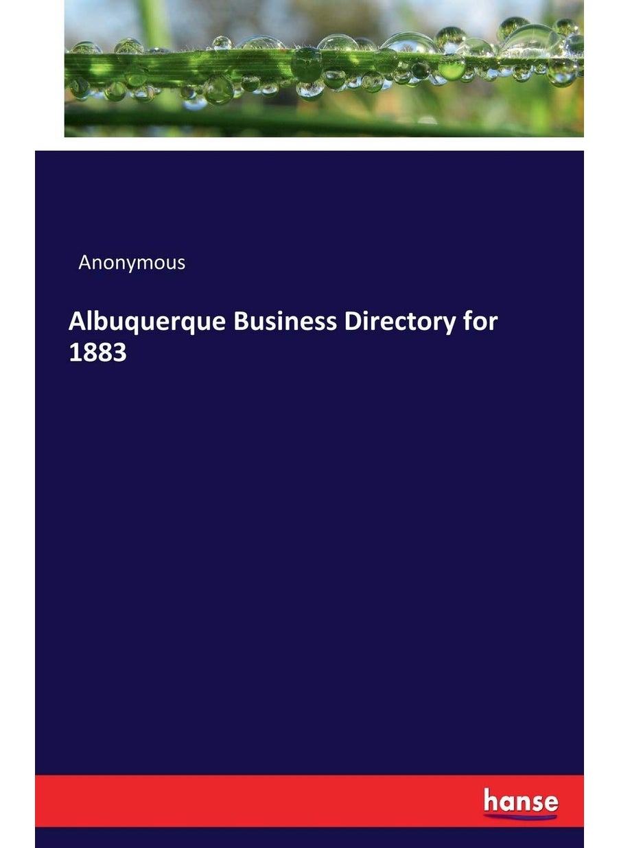 Albuquerque Business Directory for 1883  - Image 1