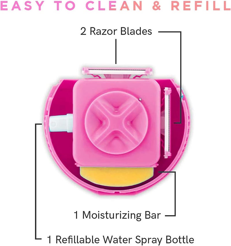 klarako 3\u2011In\u20111 Women Shaver Manual, Hair Shaver Portable Body Hair Trimmer Hair Remover Tool, for Women Bikini Trimmer Hair Remover for Face Body, Groomer Kit Lady Shaver Razor for Hair Trimmer(#2) - Image 4