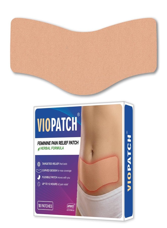 Viopatch Feminine Period Pain Relief Patch - Pack of 10 Patches | Instant & Long Lasting Relief from abdominal cramp pain | All Natural Ingredients | No Side Effects - Image 1