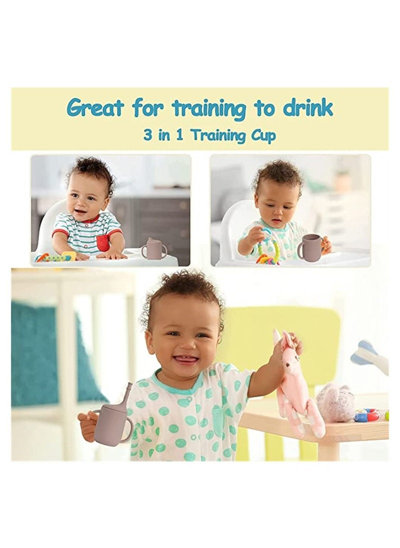 Generic - Silicone Sippy Cup, 8 Oz, 6 Months +,Trainer Cup for Infant, BPA-Free, Safe Use for Freezer, Dishwasher and Microwave - Image 1