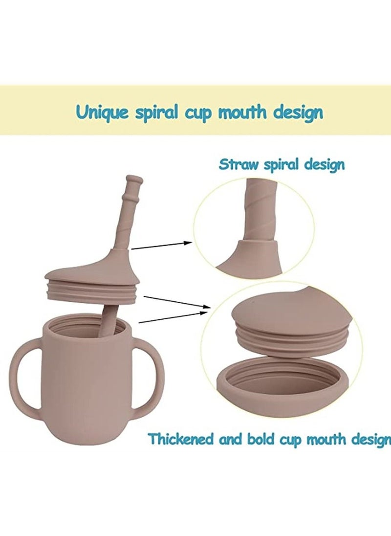Generic - Silicone Sippy Cup, 8 Oz, 6 Months +,Trainer Cup for Infant, BPA-Free, Safe Use for Freezer, Dishwasher and Microwave - Image 1