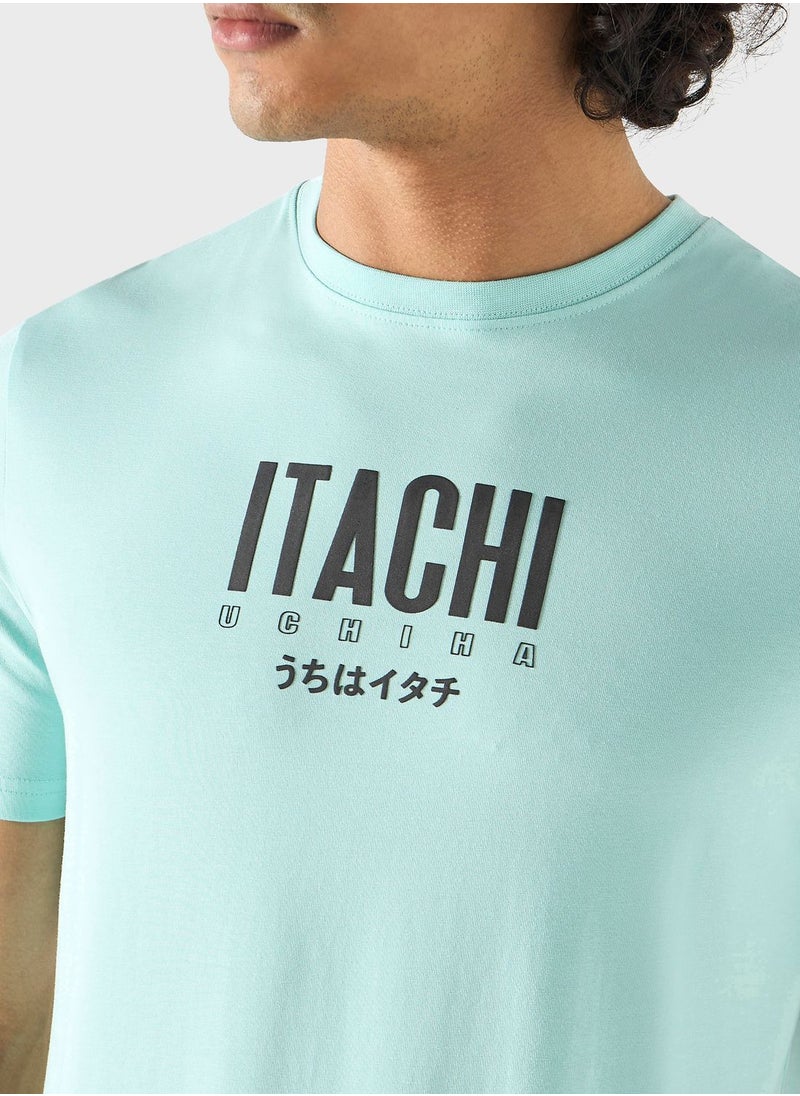 SP Characters Itachi Uchiha Print T-Shirt  - Image 3