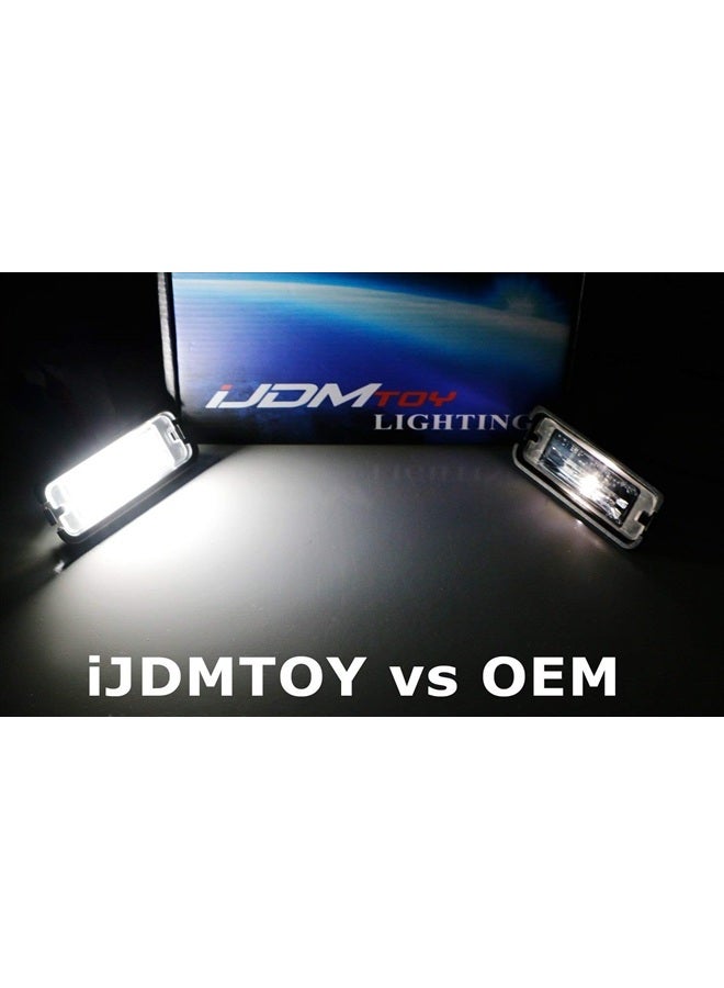 iJDMTOY OEM-Fit 3W Full LED License Plate Light Kit Compatible With Ford 2015-up Mustang, Powered by 18-SMD Xenon White LED  - Image 2