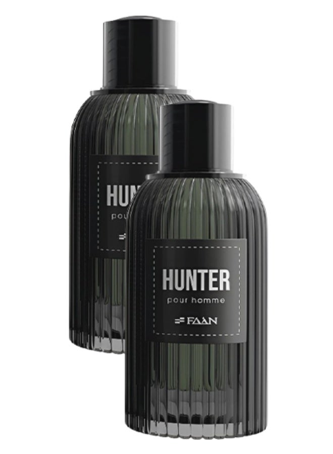 Faan 2 Pieces Hunter Perfume For Men 100ml EDP - Image 1
